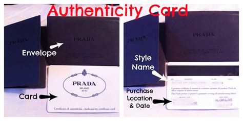 how to read prada authenticity card|Prada card authenticity check.